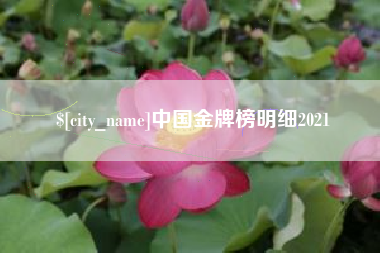 揭阳中国金牌榜明细2021