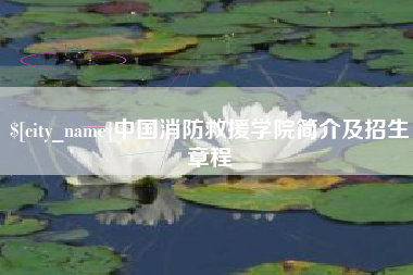 揭阳中国消防救援学院简介及招生章程