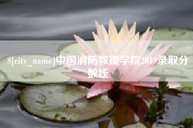 揭阳中国消防救援学院2019录取分数线