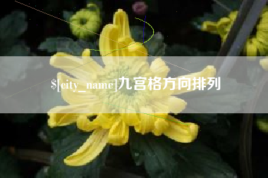 揭阳九宫格方向排列