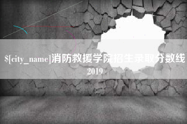 揭阳消防救援学院招生录取分数线2019