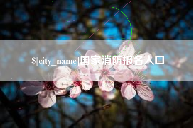 揭阳国家消防报名入口
