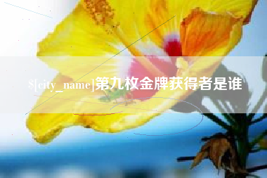 揭阳第九枚金牌获得者是谁