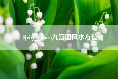 揭阳九宫图风水方位
