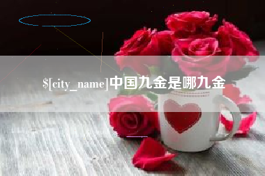 揭阳中国九金是哪九金