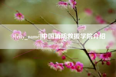 揭阳中国消防救援学院介绍