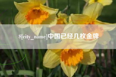 揭阳中国已经几枚金牌