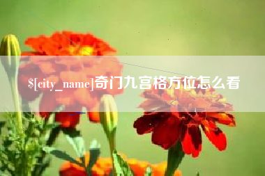 揭阳奇门九宫格方位怎么看