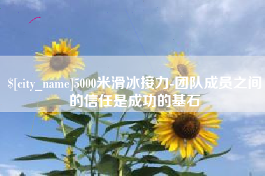 揭阳5000米滑冰接力-团队成员之间的信任是成功的基石