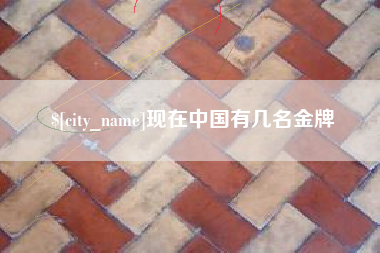 揭阳现在中国有几名金牌