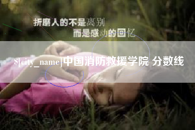 揭阳中国消防救援学院 分数线