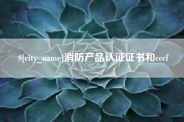 揭阳消防产品认证证书和cccf