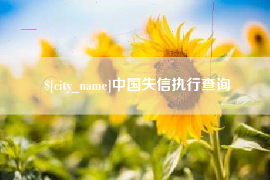 揭阳中国失信执行查询
