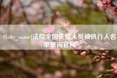 揭阳法院全国失信人员被执行人名单查询官网