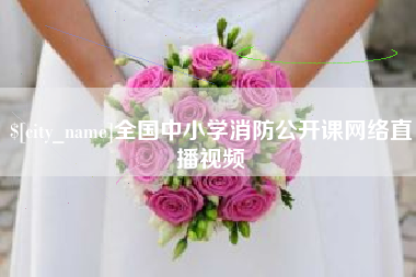 揭阳全国中小学消防公开课网络直播视频