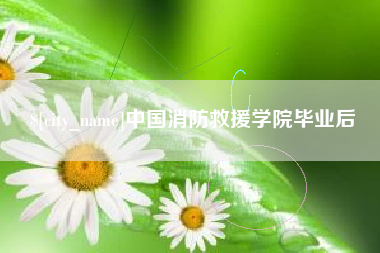 揭阳中国消防救援学院毕业后