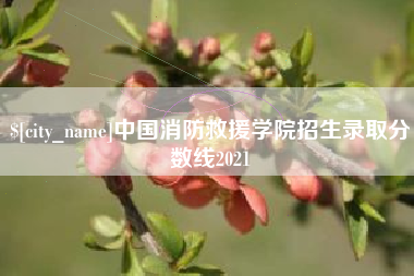 揭阳中国消防救援学院招生录取分数线2021