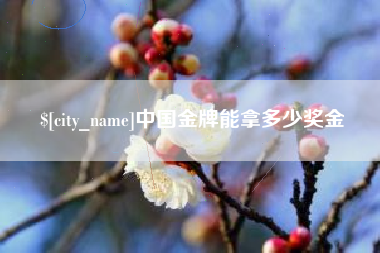 揭阳中国金牌能拿多少奖金