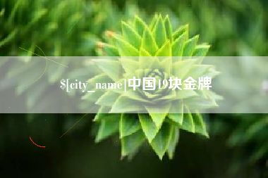 揭阳中国19块金牌