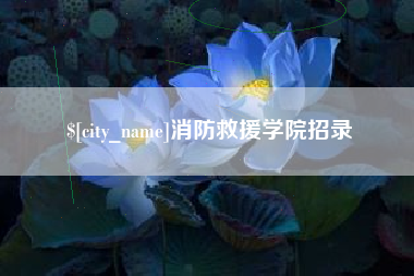揭阳消防救援学院招录