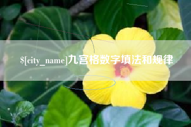 揭阳九宫格数字填法和规律
