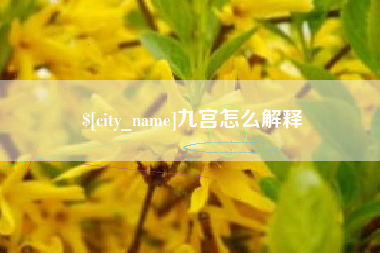 揭阳九宫怎么解释