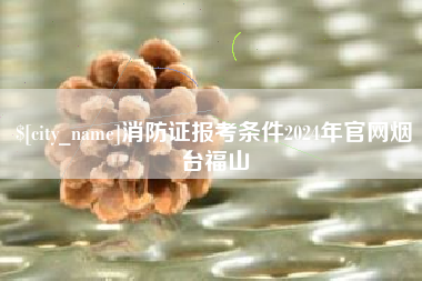 揭阳消防证报考条件2024年官网烟台福山
